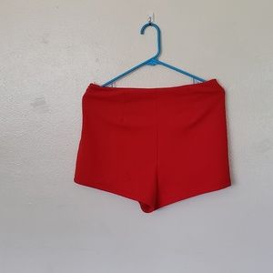 Red stretchy shorts forever 21